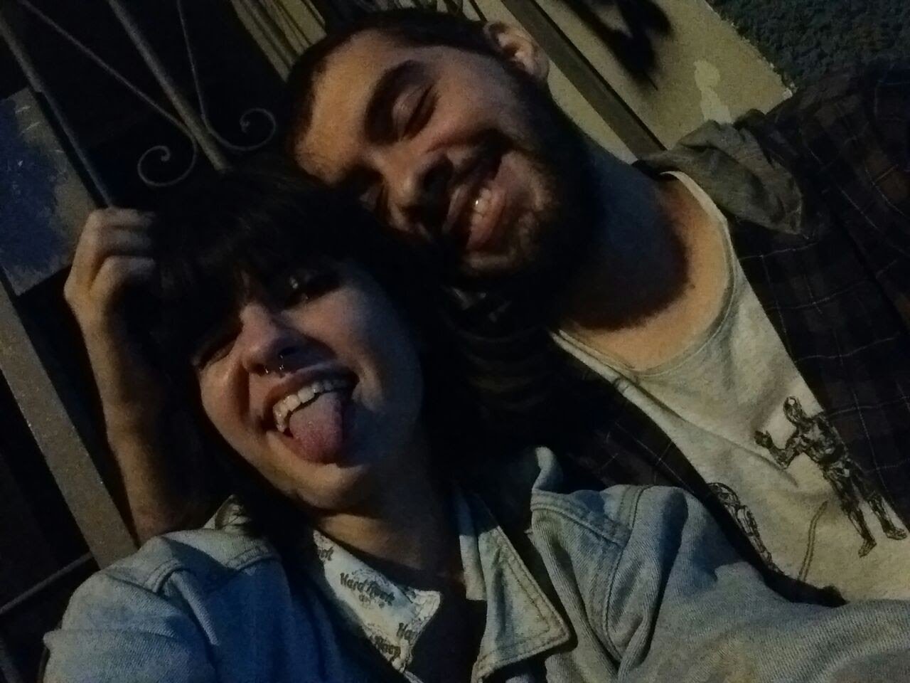 Rafael e Bruna em uma selfie descontraída